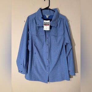 Duluth Trading Co Blue Sun Protection Shirt